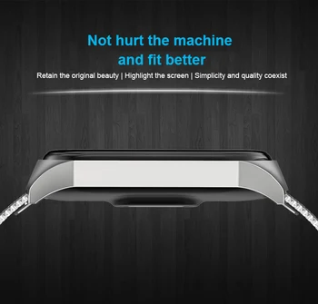 10 spalvų nerūdijančio plieno sporto smart žiūrėti riešo dirželis Xiaomi 5 Mi juosta 5 kolonėlė 165-210mm silver black rose aukso mėlyna
