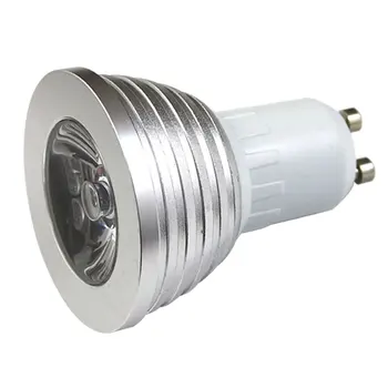 10vnt GU10 4W RGB Viršuje LED Lemputė Vietoje Šviesos 16 Spalvų Keitimas LED Lemputė su 24 Pagrindinių ir SPINDULIŲ Nuotolinio valdymo pultelis forPart Apdaila