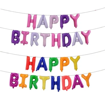 13pcs Laiškas su gimtadieniu balionas Pakilo Aukso Folija, balionus, Gimtadienio Dekoracija Vaikų žaislai Baloons gimtadienio Helio globos