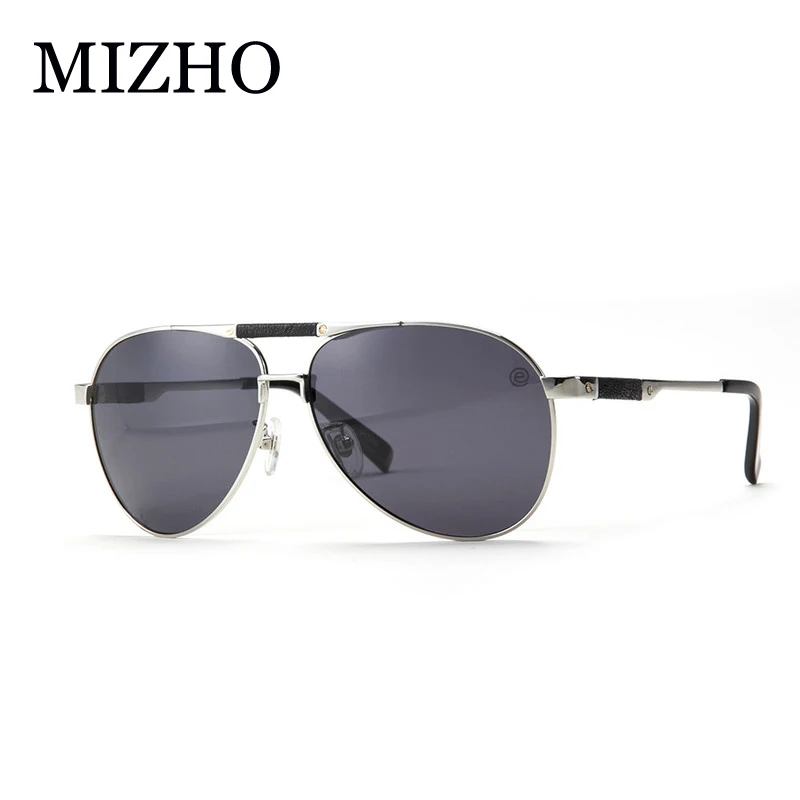 MIZHO Prekės Kelionių Pilotas Poliarizuoti Akiniai nuo saulės Vyrams Naktį UV400 Nerūdijančio Plieno IP Dulkių Nusodinimo Saulės akiniai, Akiniai