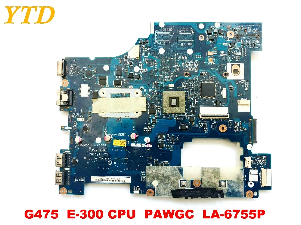 Originalus Lenovo G475 nešiojamas plokštė G475 E-300 CPU PAWGC LA-6755P išbandyti gera nemokamas pristatymas