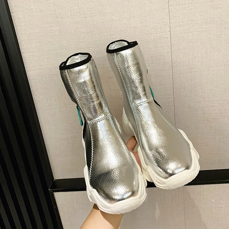2020 m. rudens ir žiemos nauji didelio dydžio moteriški sniego batai moteriški medvilniniai bateliai moters 35-43 medvilnės batai butas šiltas batai W446