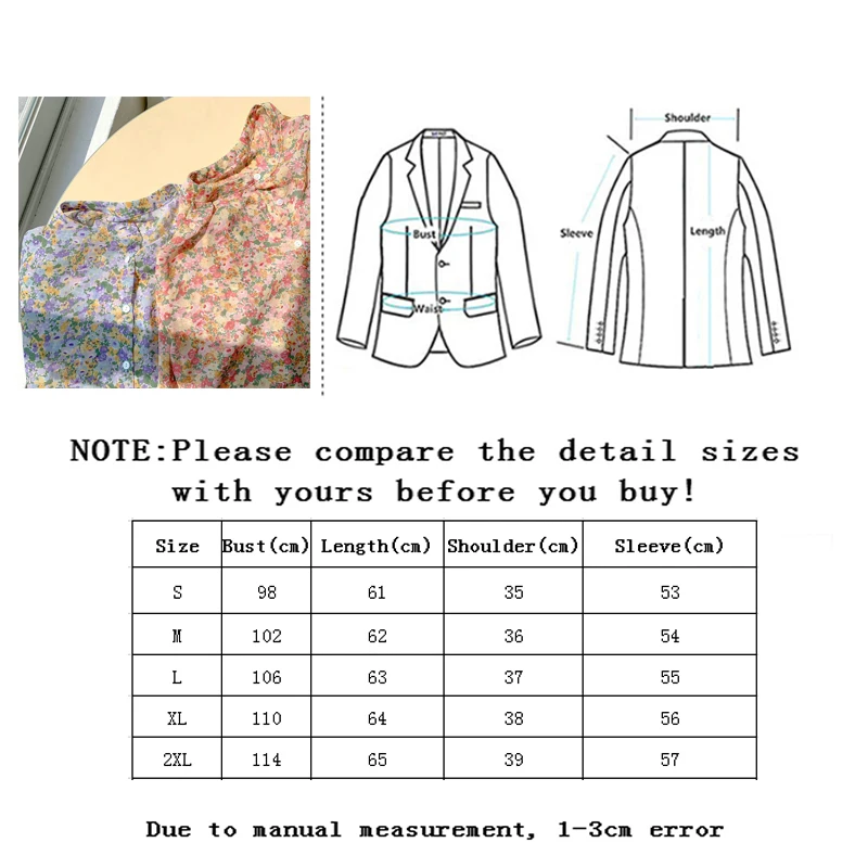 Vangull Pavasario Vasaros Floarl Printted Moterų Šifono Elegantiškas Marškinėliai Ilgomis Rankovėmis Mygtukai Viršūnių O-Kaklo Mados Skirta Palaidinė