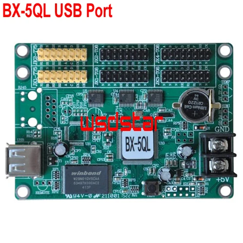BX-5QL USB Prievado 2*HUB75 & 4*HUB08 spalvotas LED ekranas valdiklis TF-QS1 TF-QS2 TF-QS2N TF-QS3 TF-QS3N TF-QS5 BX-6QL Karšto Pardavimo