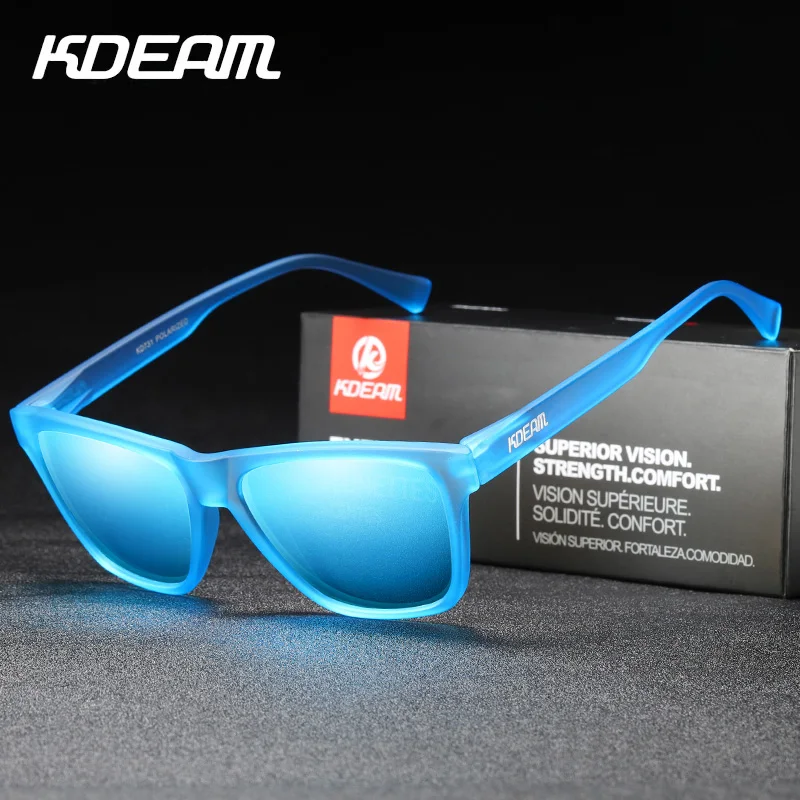 KDEAM Prekės Poliarizuoti Akiniai nuo saulės Vyrams TR90 Ultralight Akinius Rėmo Aikštėje Saulės Akiniai Poliarizacijos Kelionės Vyrų Atspalvių oculos X44