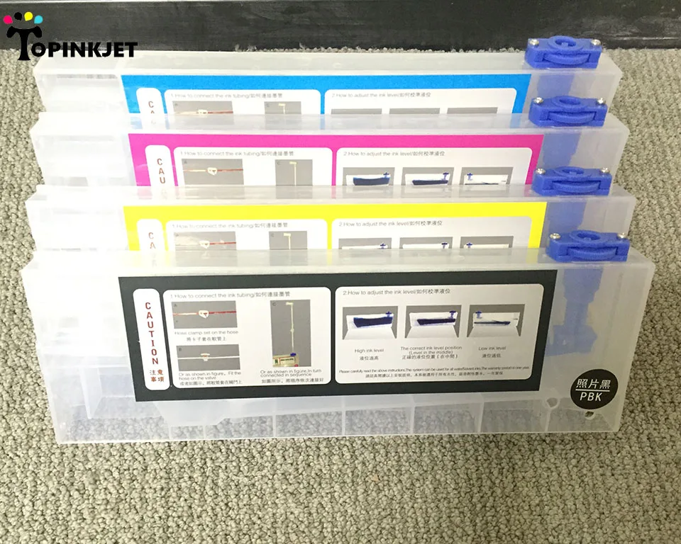 Daugkartiniai rašalo kasetė ROLAND MIMAKI MUTOH spausdintuvas su 4 spalvų 220ml