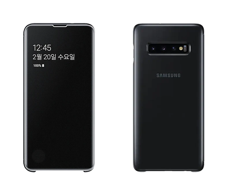 Originalus, Vertikalus Veidrodis Aiškiai Matyti, Telefono dėklas, Skirtas Samsung S10 X SM-G9730 S10+ S10 Plius SM-G9750 S10 S10e E SM-G9700 Telefono Dangtelį