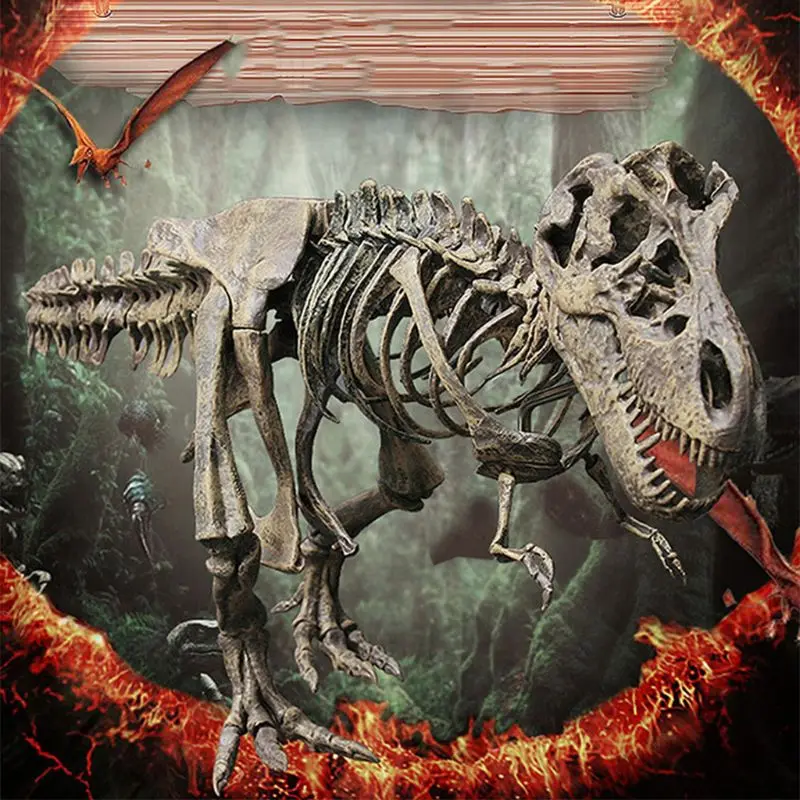 T Rex Tyrannosaurus Rex Skeleto Dinozaurų Žaislas Gyvūnų Modelio Kolektorius Super Dekoras