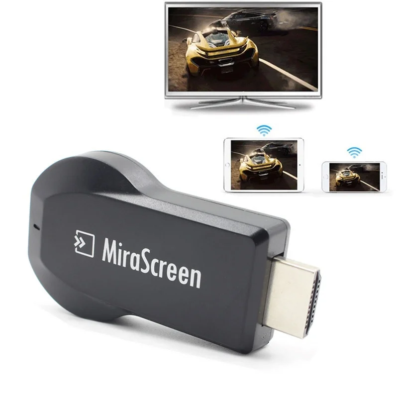 MiraScreen 1080P HD Dongle Belaidžio Ekrano Imtuvas TV Stick 2.4 G WiFi Dažnio, 