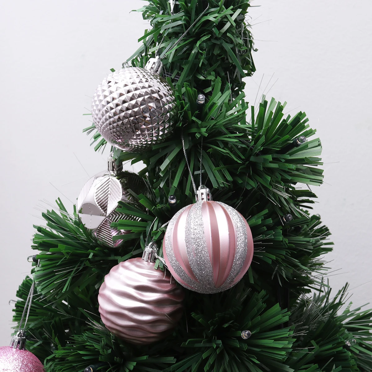 12PCS 6CM Kalėdų Kamuolys Kalėdų Medžio Apdaila Kabo Ekranas Ornamentu Namuose Šalis Vestuvių (Pink)