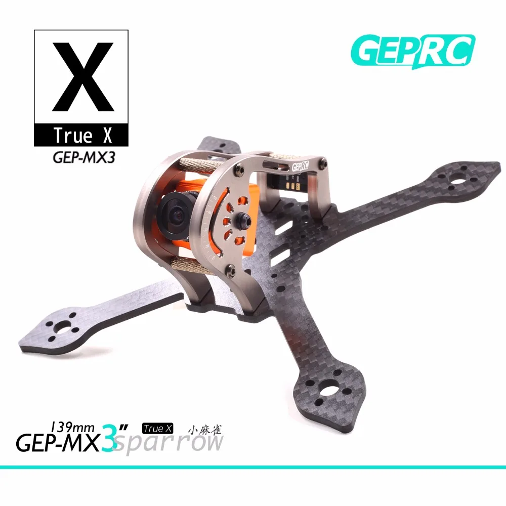 GEPRC MX3 Žvirblis 139mm Anglies Pluošto 3mm Rankos FPV Lenktynių Rėmo GEP-MX3 Rc Quadcopter Racer 