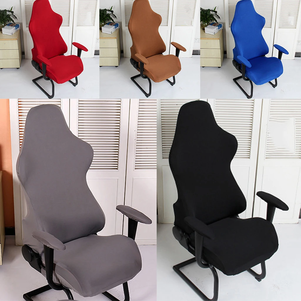Sėdynės Padengti Atrama Pasukama Kėdė Antimacassar Elastinga Sėdynės Padengti Biuras - Juoda, kaip aprašyta
