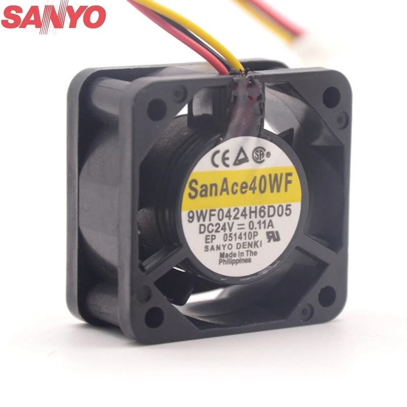 Už Sanyo 9WF0424H6D05 4020 DC 24V 0.11 3-P-centrinis aušinimo ventiliatorius vandeniui