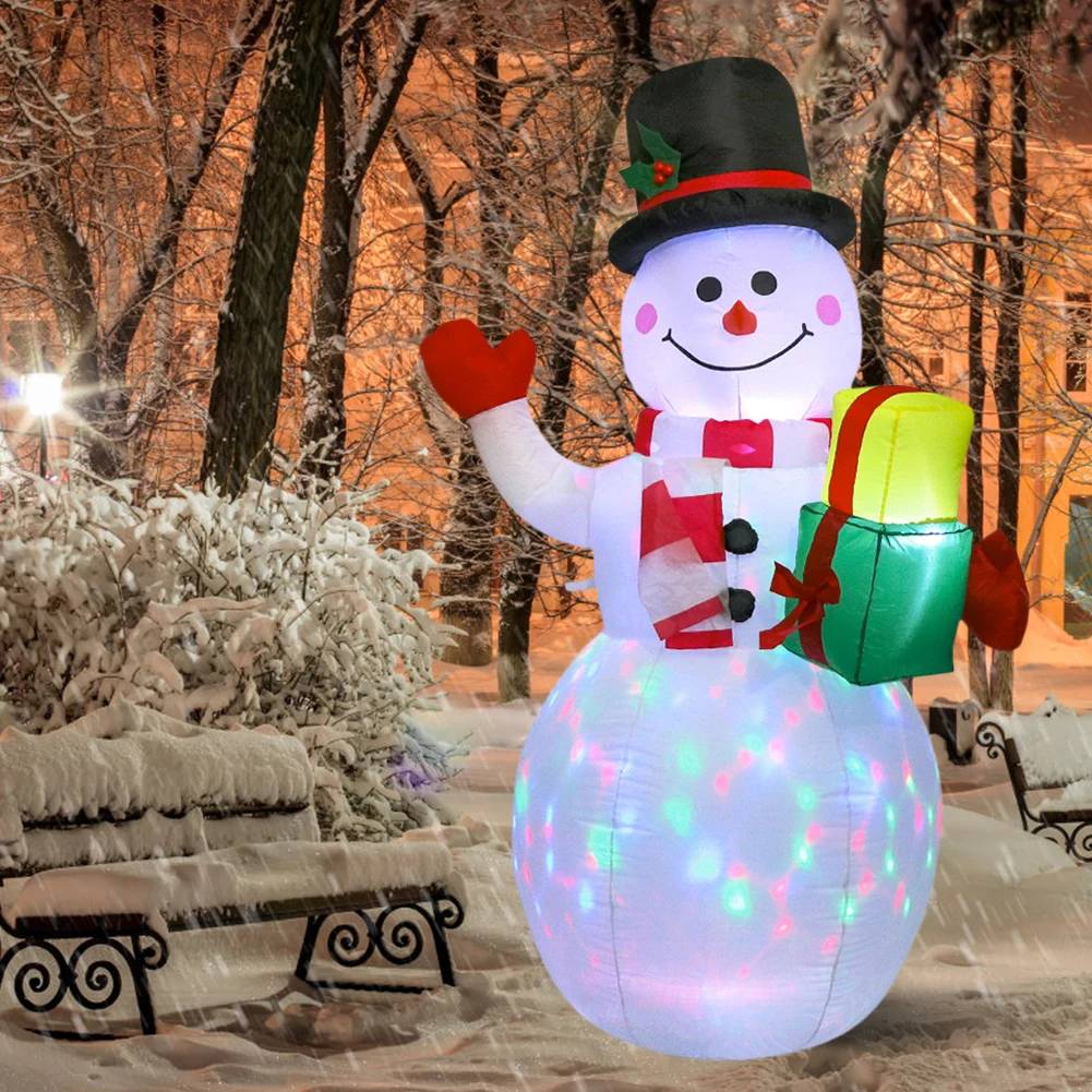 LED Šviesos Pripučiami Modelis Kalėdų Senį Spalvinga Pasukti Airblown Lėlės, Žaislai, Namų Šalys Priedai