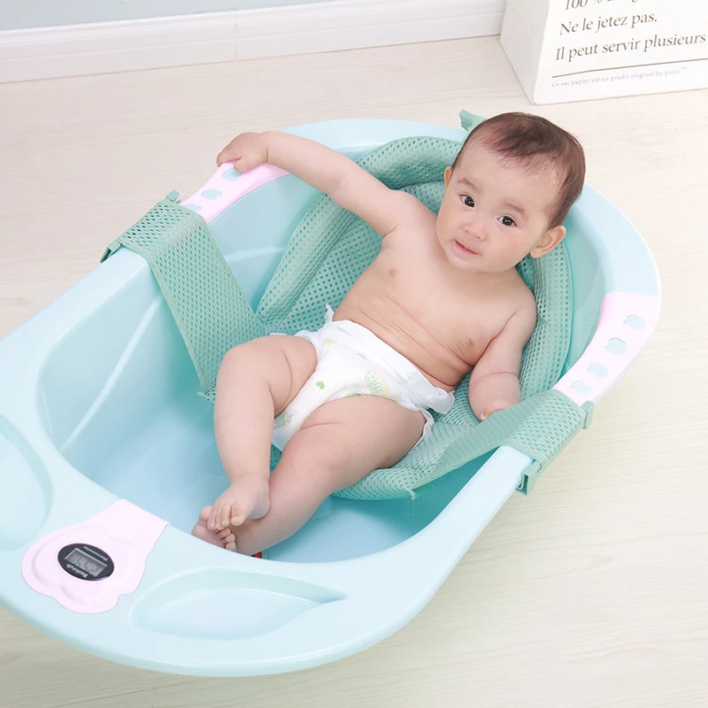 Kūdikių vonia grynasis Vonia Saugumo Paramos Vaikui Dušo Priežiūros Naujagimiui Reguliuojamas Saugos Grynasis Laikiklio Diržas Tinklinio Kūdikių Maudymosi