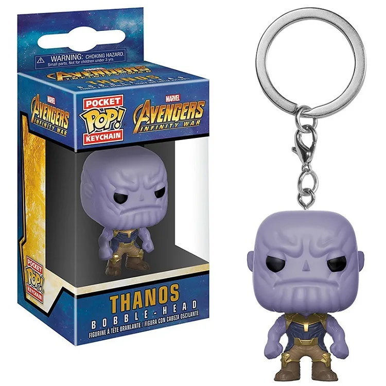 Pop Marvel Keršytojas 3 Begalybės Karo Thanos Kišenėje Pop Keychain Vinilo Veiksmų Skaičius Bobble Head Q Edition Kolekcines, Žaislai