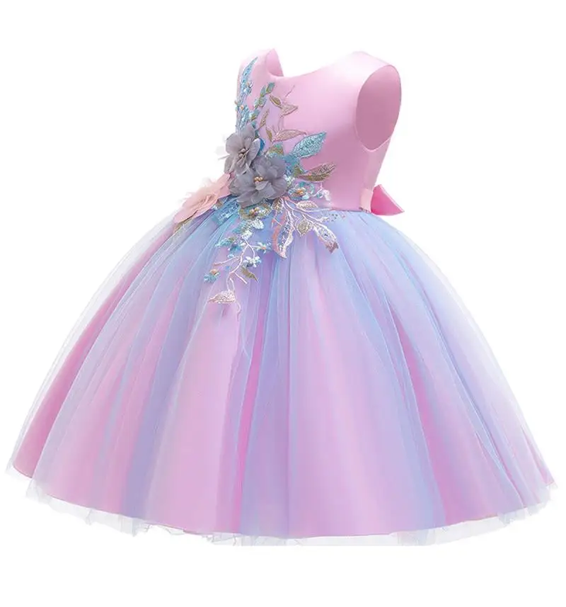 Mergaičių Suknelė Vasaros Siuvinėjimo Elegantiškas Princess Tutu Suknelė, Vaikams, Suknelės Mergaitėms Vestuvių Šalis Kamuolys Suknelė Vaikų Drabužių 2020 M.
