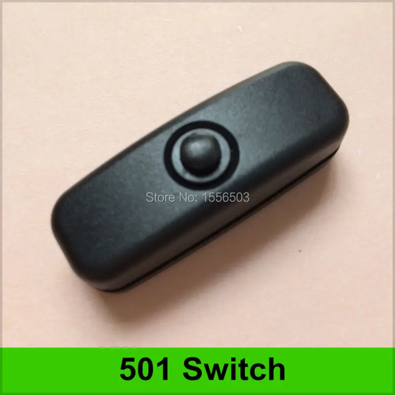 100vnt/daug 501 Push Button Black Jungiklis LED Juostos Jungiklis Internete Midway Taškų Lengva Universalus Jungiklis