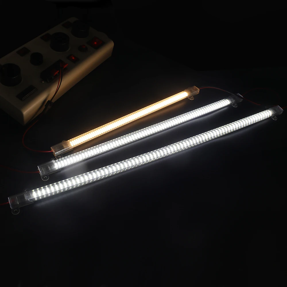 5VNT LED Juostelė Šviesos Profilis AC220V 2835 8W 30cm/40cm/50cm 72LED Aišku, Padengti LED dienos šviesos lempos Kabineto Virtuvė Šviesos