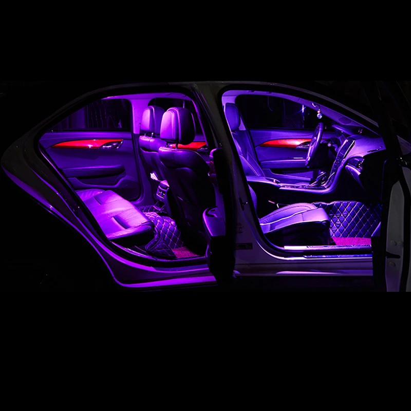 6pcs Automobilių, LED Lemputes, Interjero Dome Lemputė bagažo skyriaus apšvietimo Toyota RAV4 XA30 RAV 4 XA40 2009-2013 m. m. m. 2016 m. 2017 m. 2018 m Priedai