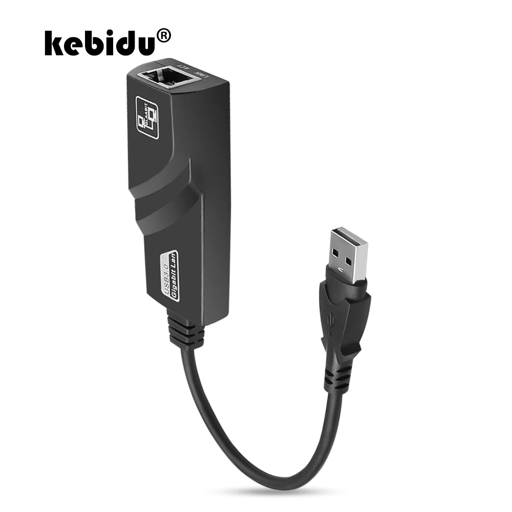 Kebidu Laidinio USB 3.0 Gigabit Ethernet RJ45 LAN (10/100/1000) Mbps Tinklo Adapteris, Ethernet Tinklo plokštės Dėl PC