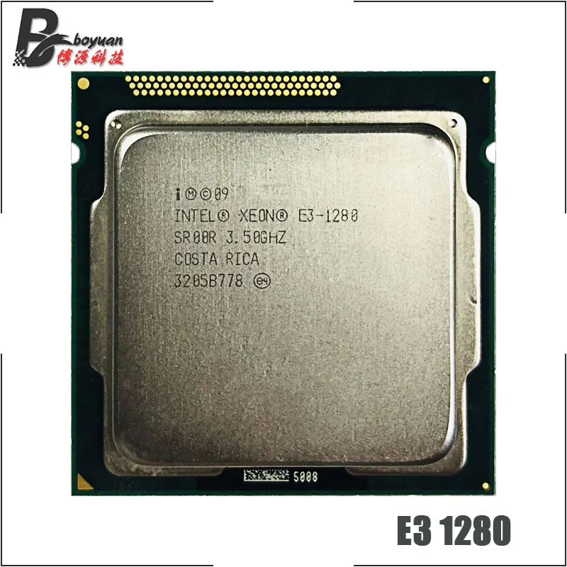 Intel Xeon E3-1280 E3 1280 3.5 GHz Quad-Core CPU Procesorius 8M 95W LGA 1155