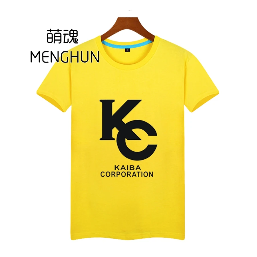Yu gi oh simbolį t marškinėliai Seto Kaiba T shirts Kaiba corporation spausdinimo vyrų t shirts anime gerbėjų dovana ac883
