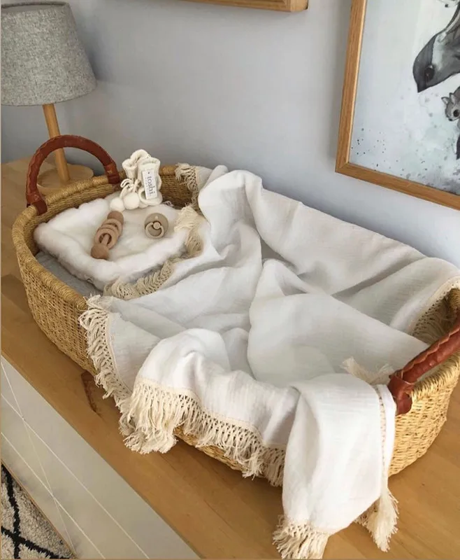 Kūdikiui ekologiškos Medvilnės vientisos Spalvos Naujagimio Nėrinių Vaikams, kūdikių antklodė baby girl antklodė antklodė naujagimiui