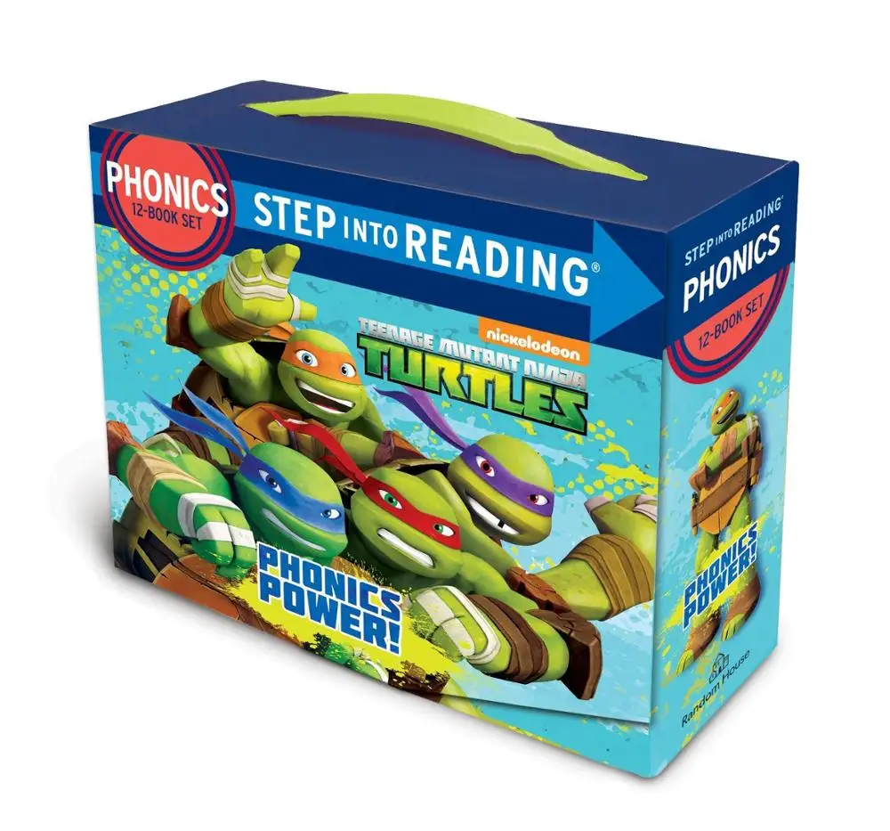 Phonics Galia! (Teenage Mutant Ninja Turtles) : 12 Žingsnis Į Knygų Skaitymas, Vaikystės dovanų Vaikams Skaityti Knygos, veiklos knyga