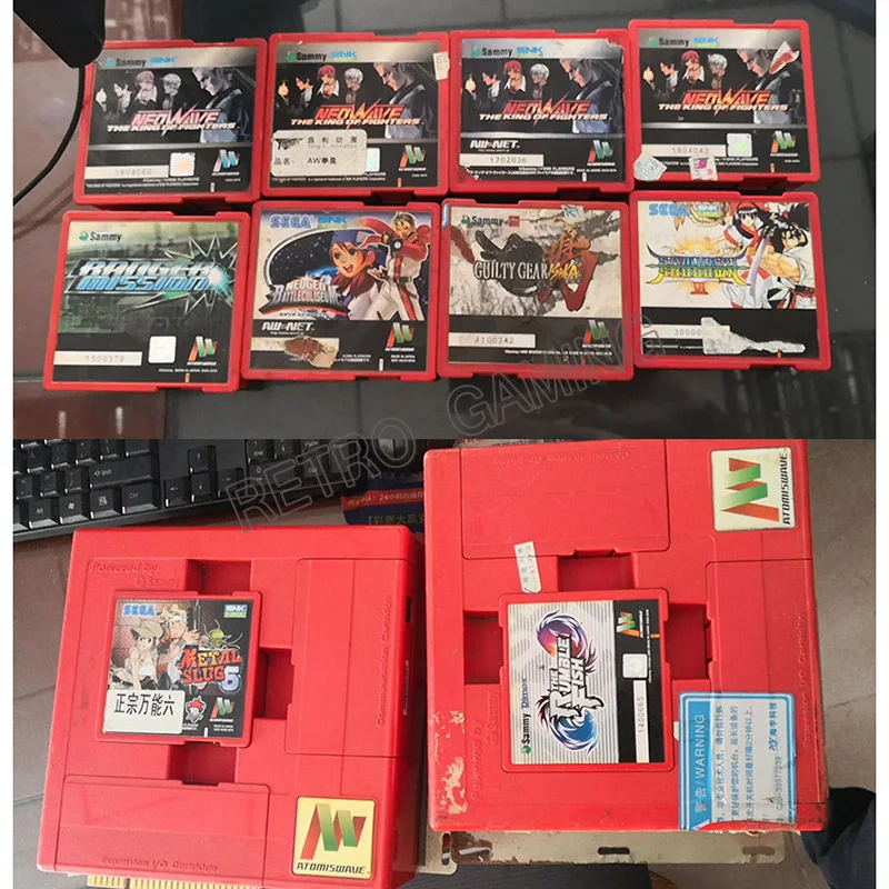 Sammy Atomiswave plokštė + žaidimas kasetė SNK SEGA Kortelė, Originalus, Pagamintas Japonijoje, Secondhand