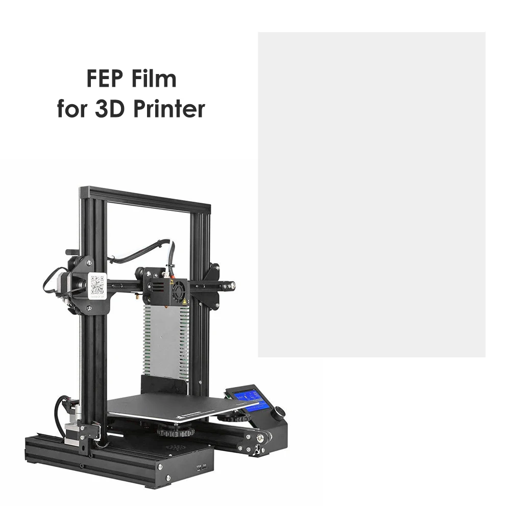 5vnt/daug 200x140mm FEP Filmų 0,1 mm Storio, už SLA DLP LCD 3D Spausdintuvą, Plastikiniai Lygaus Paviršiaus 3D Spausdintuvo Dalys, Priedai