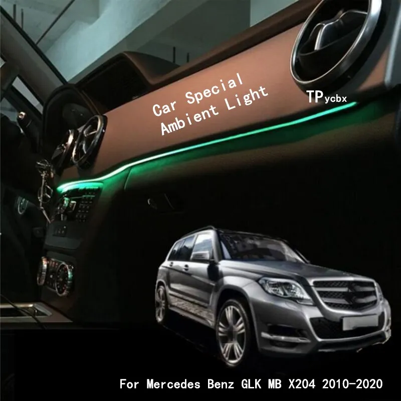 Mercedes Benz GLK MB X204 2008~prietaisų Skydelio Interjero OEM Originalus Gamyklos Atmosfera pažangių Aplinkos Šviesos TPYCBX