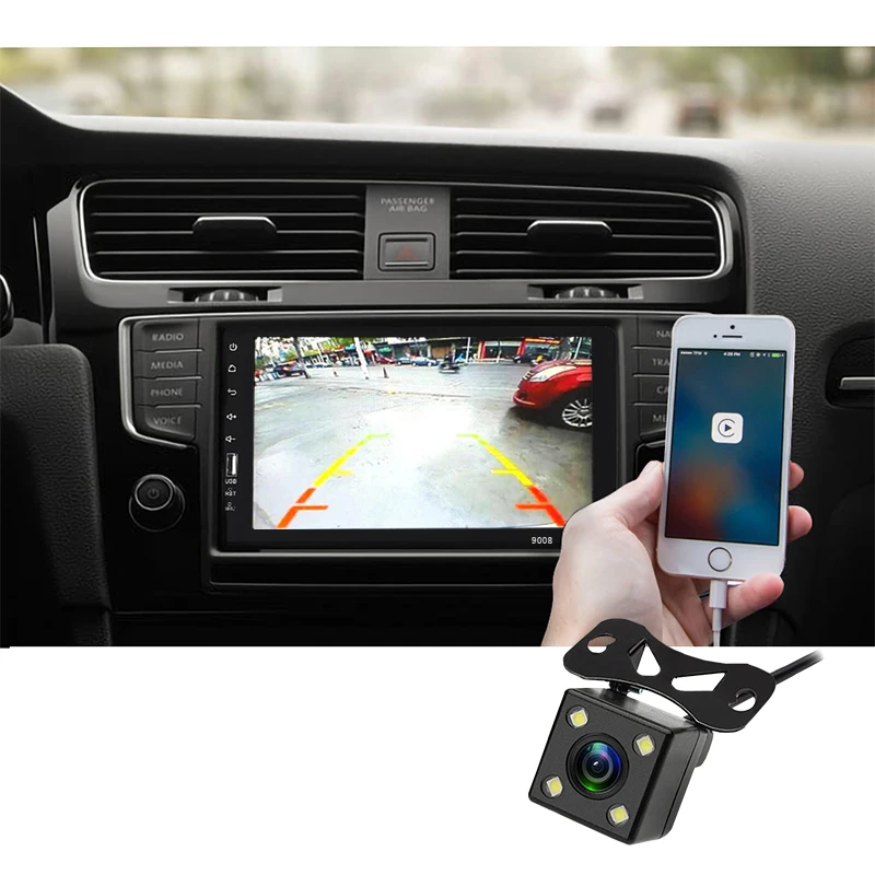 1 DIN 9 colių Jutiklinis Ekranas Bluetoothy Autoradio Automobilio Radijas Android Carplay 