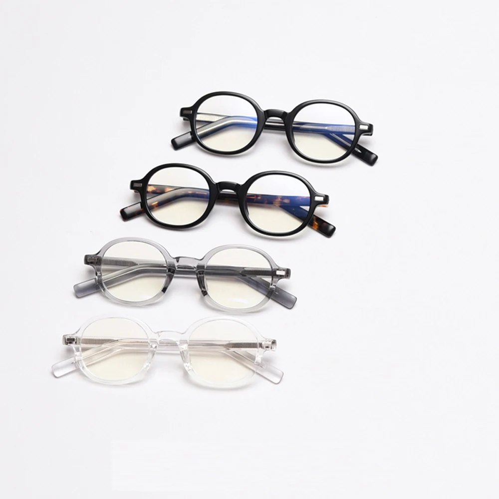 Peekaboo korėjos stiliaus ovalo formos akinius vyrams tr90 rėmelis retro turas skaidrūs akiniai moterims optinis leopard aišku objektyvas