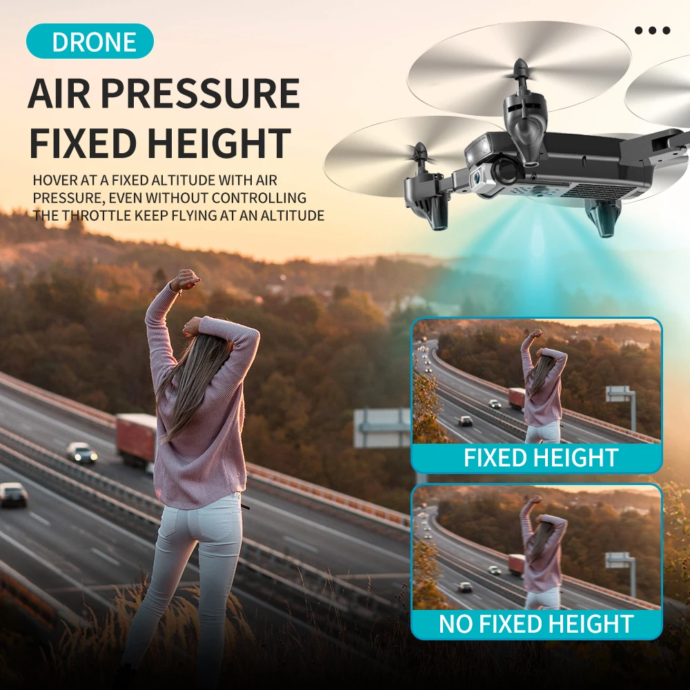 SHAREFUNBAY DRONE 4k HD WiFi FPV DRONE vaizdo įrašą, aukštis išlaikyti RC Quadcopter plaukioja 20 minučių S171 DRONE