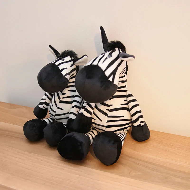 Zebra Lėlės Vaikams Įdaryti Pliušinis Žaislas Gimtadienio, Kalėdų Dovana Berniukas ir Mergaičių