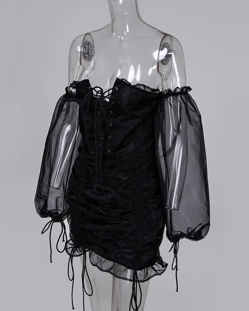 Akių Suvarstomi Raišteliu Dizaino Ruched Dress Moterų Tvarstis Bodycon Mini Suknelės, Šaliai, Vestidos De Fiesta