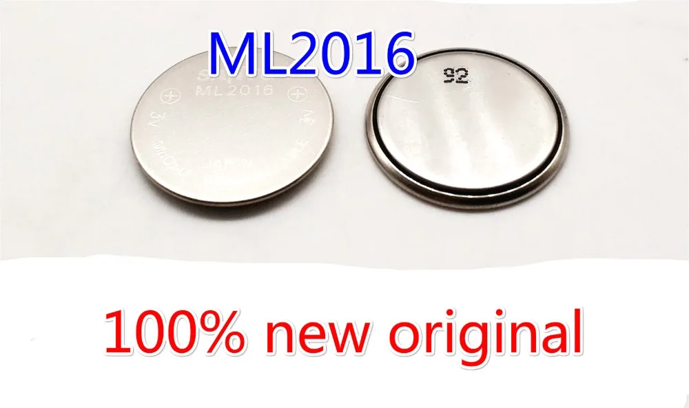 5pieces 10pieces naujas originalus ML2016 3V daugkartinio įkrovimo baterija. Mygtukas Baterijos