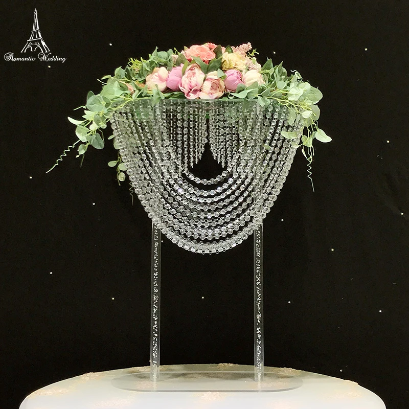 3pcs/daug aukščio akrilo kristalų vestuvių puošmena/crystal vestuvių tortą stovas/acryli gėlių stovas/vestuvių ramsčio į JAV