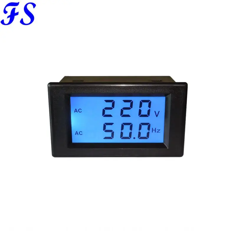 YB4835DVF AC Voltmeter 80-300V 150-500V AC Dažnio Matuoklis 45-65Hz LCD Skaitmeninis voltmetras Volt Skydelis Metrų vielos Volt Testeris
