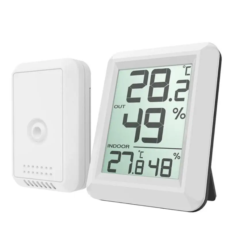 Namų Belaidžio Drėgmėmačiu Oras Stotis LCD Skaitmeninis Patalpų Lauko Termometras, Temperatūros, Drėgmės Stebėti