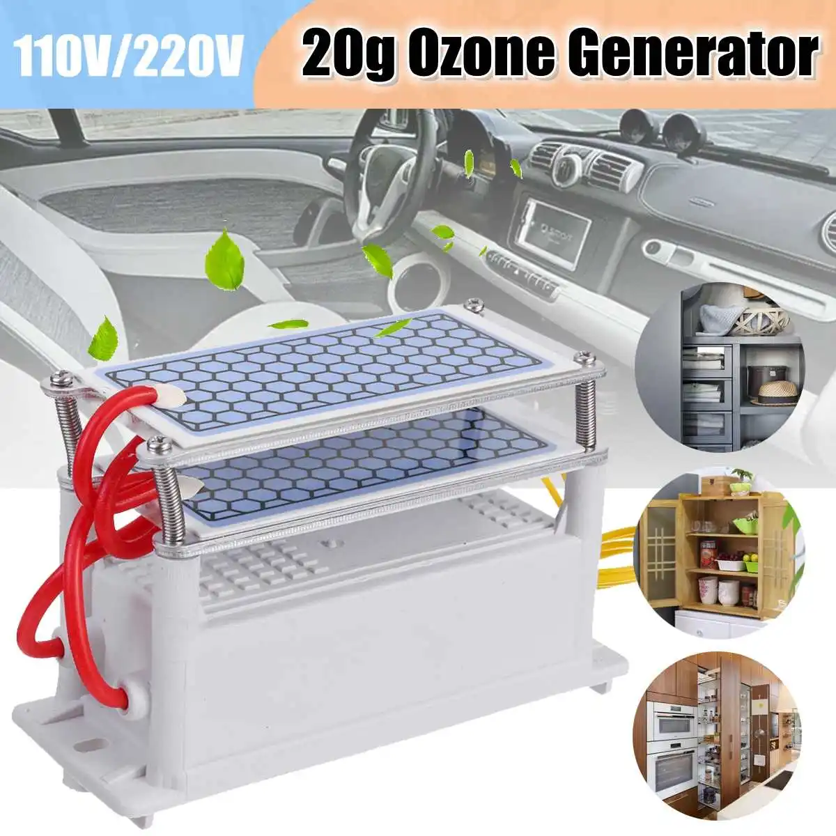 10g18g/20g 220V/110V Ozono GeneratorAir Valytuvas Ozonizador Ozonatorius Oro valymo Ozon Generatorius Ozonizer Sterilizacija Kvapas