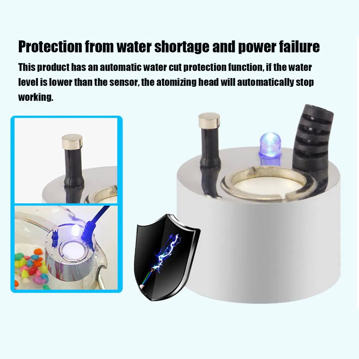 Ultragarsinis Oro Drėkintuvas Namų Rūkas Maker Fogger LED Šviesos, Vandens Fontanas, Tvenkinys, Purkštukai, Galvos Oro Drėkintuvas Inhaliatoriaus Garintuvas
