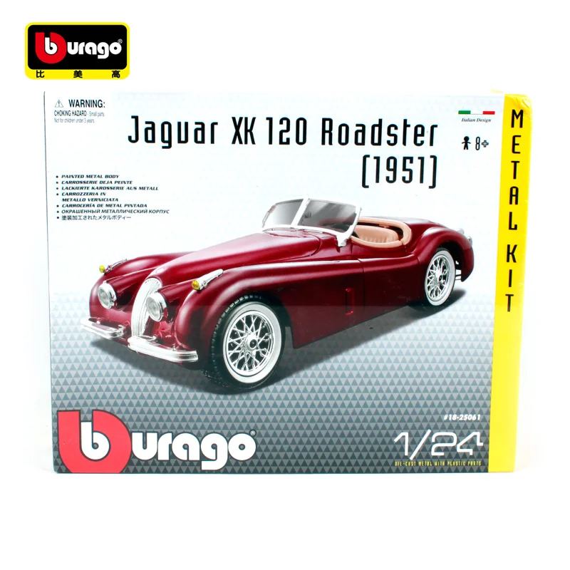Bburago 1:24 1951 m. Jaguar XK 120 Roadster Asamblėjos 