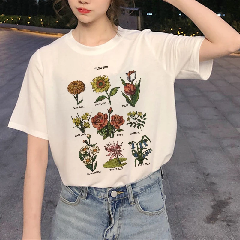 90-ųjų Grafikos Harajuku Marškinėliai Moterims Ullzang Juokinga Atspausdintas T-shirt Grunge Estetinės korėjos Stiliaus Marškinėlius Mados Naujų Viršuje Tee Moteris