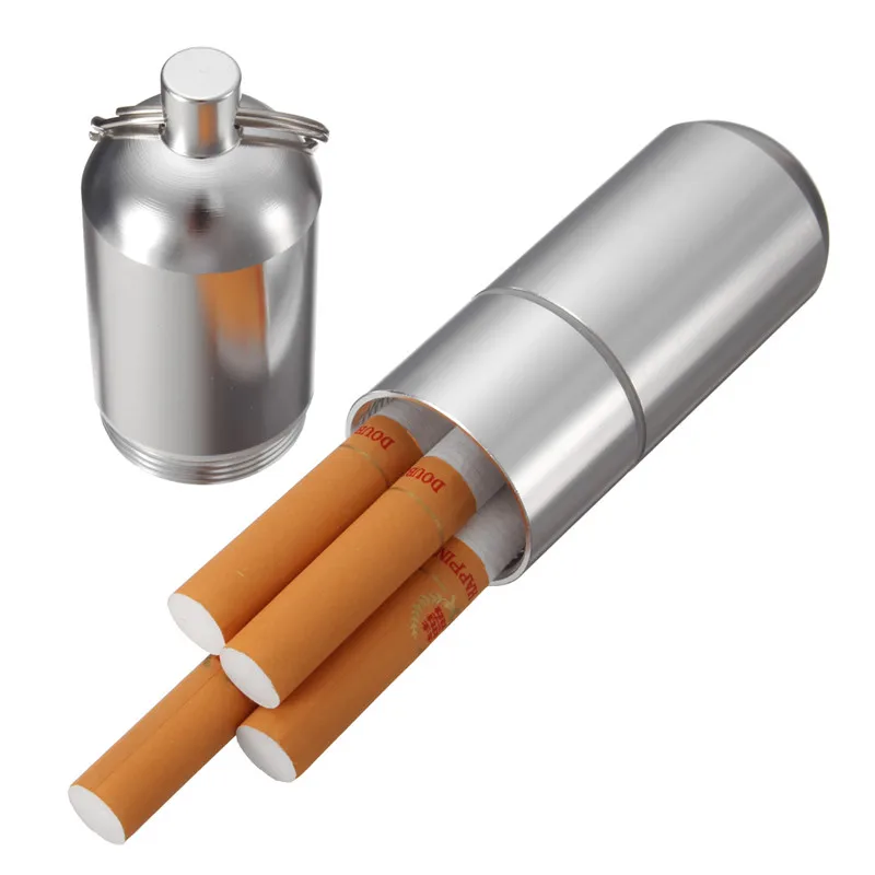 Nešiojamų Mini Cigarečių Atveju Aliuminio lydinio Cigarečių Atveju Su Keychain Saugojimo Dėžių, Dėžės Cigarečių, Narkotikų Tabletes