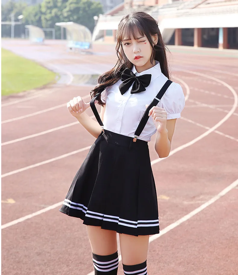 2020 metų vasaros mokykla vienodas studentų vienodi, kaklaraištis, kostiumas sailor nustatyti JK vienodų kostiumų japonijos mokyklinę uniformą mergaitei, mielas cosplay