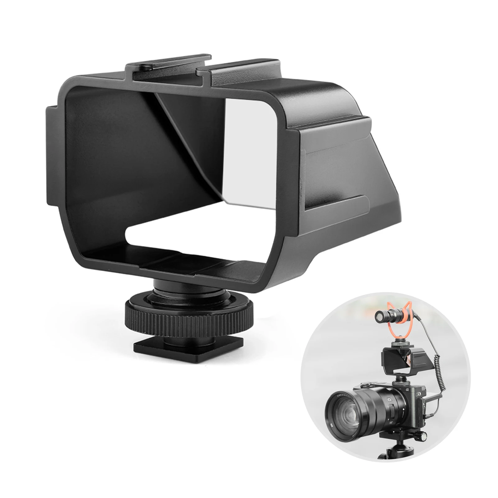 Vlog Kamera Apversti Aukštyn Veidrodis Ekrano su 3 Šalto Batų Stovai Mic LED Šviesos Sony A6000/A6300/A6500/A72/A73 už Nikon Z6/Z7
