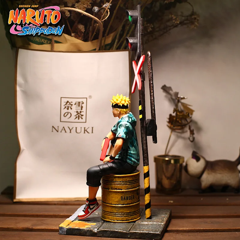 Nemokamas pristatymas Anime NARUTO Uzumaki Naruto Mados Kostiumą Sėdi Ver. PVC Veiksmų Skaičius, Surinkimo Modelis Lėlės, Žaislai, T30