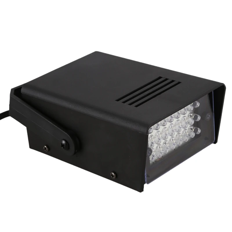 Mini LED Strobe Stroboscope Blitzer Baltos Šviesos Efektas AC 100-240V Diskoteka Etapas